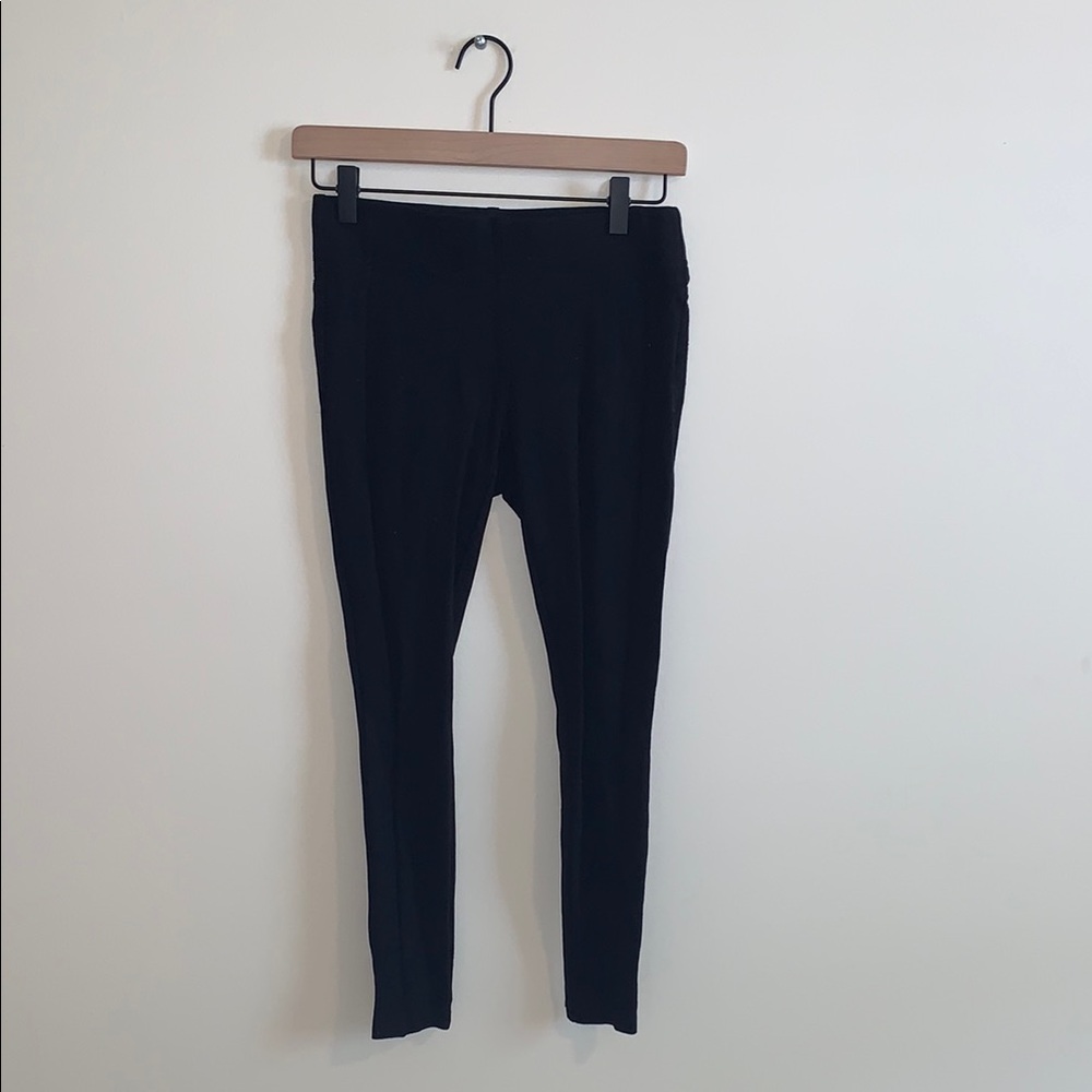 LOFT Classic Petite Black Straight Leg Leggings